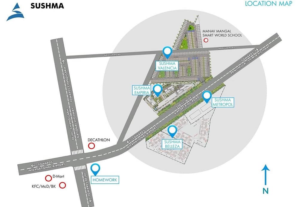 SUSHMA-ZIRAKPUR-location